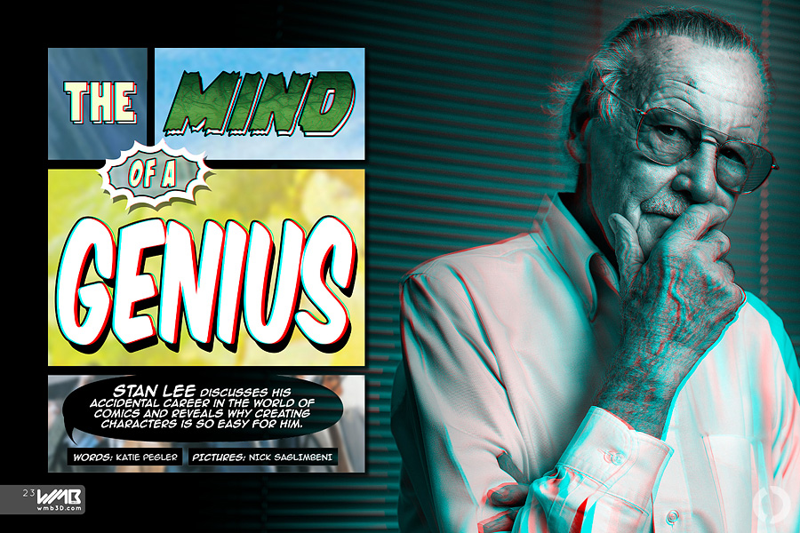 WMB Issue #2 - The Legend, Stan Lee **View with red/cyan 3D glasses**