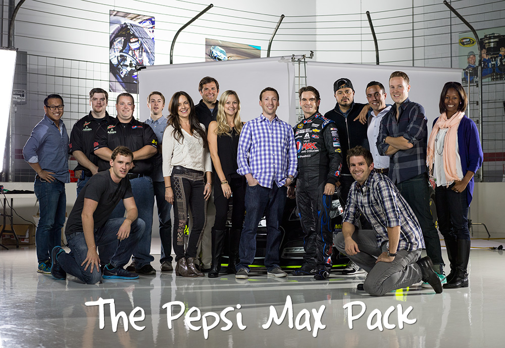 Pepsi Max 2014 NASCAR shoot - The Pepsi Max Pack