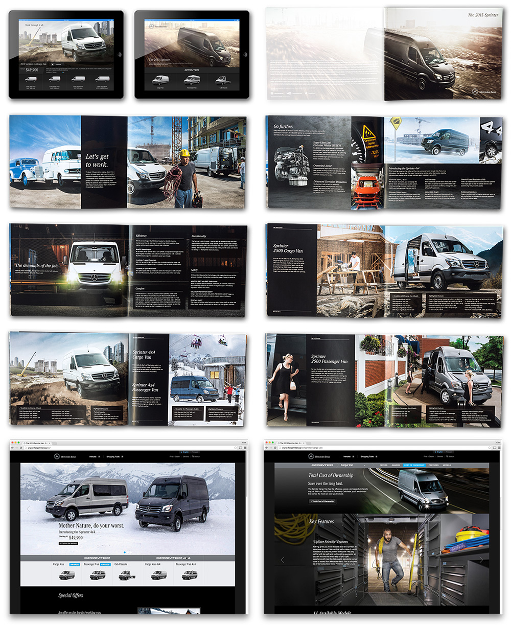 2015 Mercedes-Benz Sprinter brochure + creatives